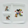 Assiette Compartiments Mickey Minnie Daisy Disney 1988 Melamine Vintage
