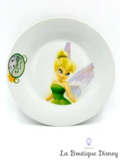 Assiette La Fée Clochette Disney Fairies Peter Pan Céramique Blanc