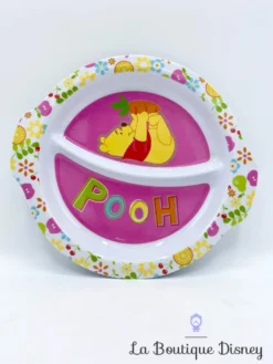 Assiette Plastique Winnie L'ourson Disney Store Exclusive Pooh Compartiments
