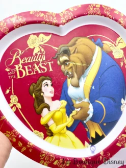 Assiette Et Assiette Creuse La Belle Et La Bête Disney Store Exclusive Coeur Rouge -Magasin De Décoration Disney assiettes plastique coeur la belle et la bete disney store rouge 3
