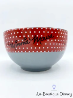Bol Minnie Mouse Pois Disney Mug Gris Rouge Noir -Magasin De Décoration Disney bol minnie mouse gris disney mug tasse pois noeud 5