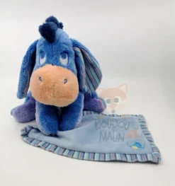 Disney - Bourriquet L'âne - Peluche Avec Doudou Bleu Violet 25 Cm