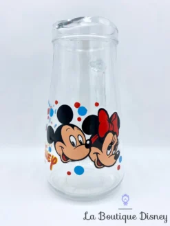 Carafe Mickey Minnie Disney Vintage Pichet Verre Eau
