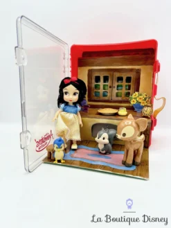 Ensemble De Jeu Coffret Mini Poupée Blanche Neige Animators Collection Disney Store Pop Up Environnement Valise
