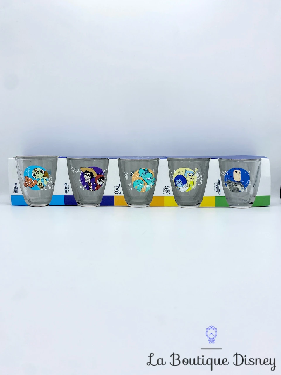 Coffret Verres Disney Pixar Némo Coco Soul Vice Versa Buzz L'Éclair 1 Coffret Verres Disney Pixar Némo Coco Soul Vice Versa Buzz L'Éclair