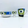 Ensemble Vaisselle Bob Razowski Monsters University Disney Total Bol Tasse Coquetier Monstres Academy