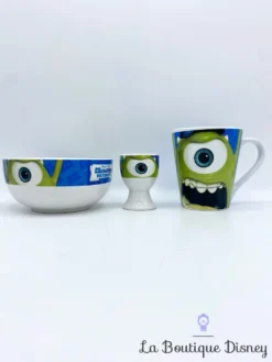Ensemble Vaisselle Bob Razowski Monsters University Disney Total Bol Tasse Coquetier Monstres Academy