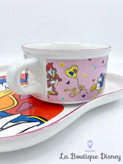 Ensemble Petit Déjeuner Assiette Bol Donald Daisy Disney That's Donald Studio Moonflower Coeur Love Amour -Magasin De Décoration Disney ensemble petit dejeuner donald daisy disney moonflower bol assiette coeur love rose 4