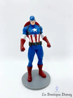 Figurine Captain America Avengers Marvel Disney Store Playset 10 Cm -Magasin De Décoration Disney figurine captain america disney store playset super heros bleu etoile rouge 2