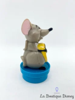 Figurine Roquefort Les Aristochats Disney Bouchon Smarties Souris Grise Vintage 7 Cm -Magasin De Décoration Disney figurine roquefort souris les aristochats disney nestle bouchon souris fromage 2
