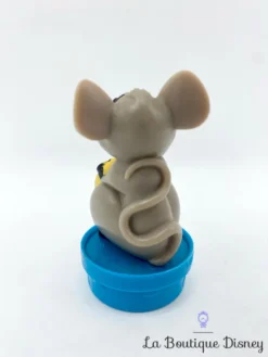 Figurine Roquefort Les Aristochats Disney Bouchon Smarties Souris Grise Vintage 7 Cm -Magasin De Décoration Disney figurine roquefort souris les aristochats disney nestle bouchon souris fromage 3