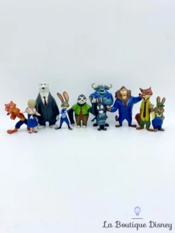 Figurines Playset Zootopie Disney Bellwether Flash Judy Lionheart Nick Lapin Chef Bogo Lapins