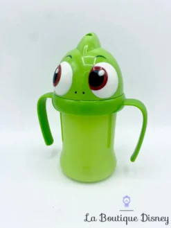 Tasse Apprentissage Pascal Caméléon Raiponce Disney Store Verre Plastique Poignées