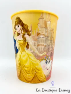 Gobelet La Belle Et La Bête Disney Fun House Verre Jaune Plastique -Magasin De Décoration Disney gobelet la belle et la bete disney fun house plastique jaune verre 4