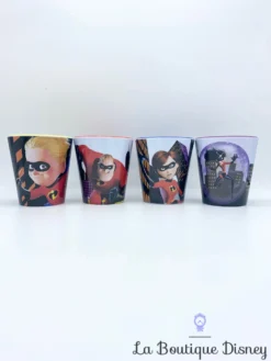 Gobelets Les Indestructibles Disney Store Verre Plastique Monsieur Indestructible Elastigirl Flèche Violette