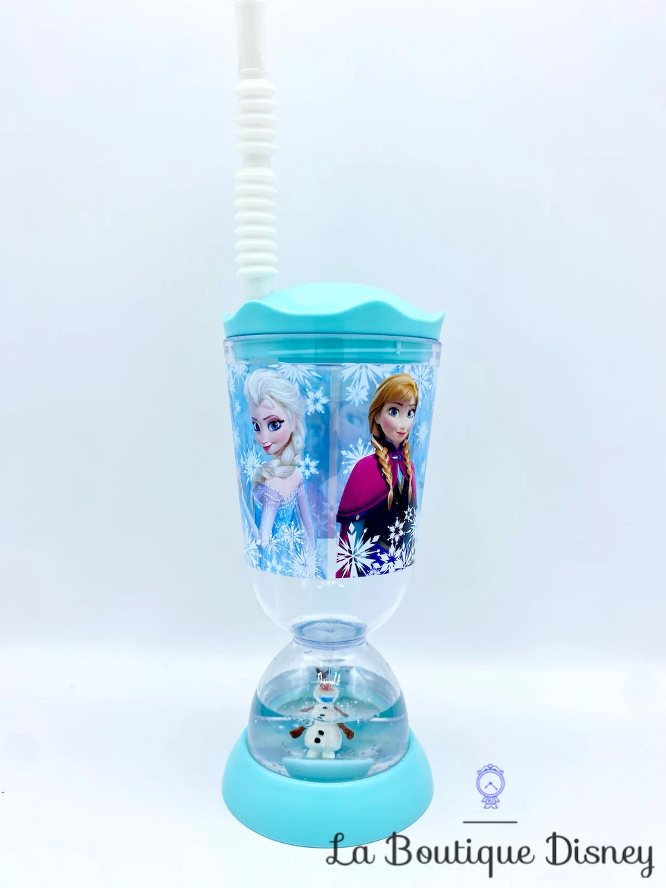Gobelet Paille La Reine Des Neiges Disney Store Verre Plastique Bleu Anna Elsa Olaf Sven 2 Gobelet Paille La Reine Des Neiges Disney Store Verre Plastique Bleu Anna Elsa Olaf Sven – Image 2