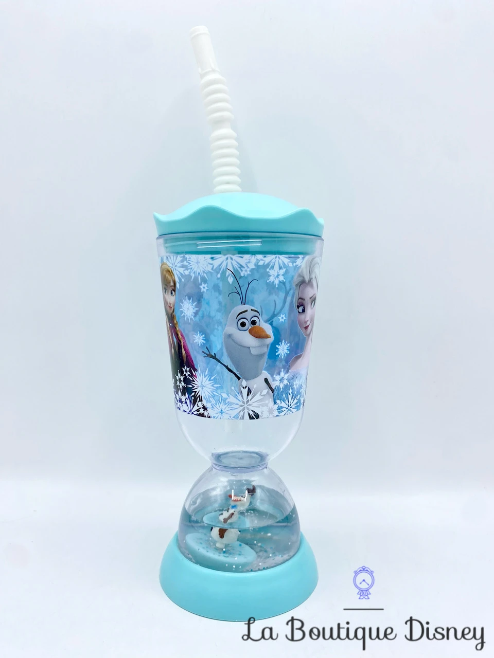 Gobelet Paille La Reine Des Neiges Disney Store Verre Plastique Bleu Anna Elsa Olaf Sven 3 Gobelet Paille La Reine Des Neiges Disney Store Verre Plastique Bleu Anna Elsa Olaf Sven – Image 3