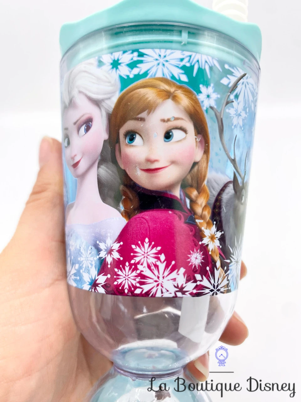 Gobelet Paille La Reine Des Neiges Disney Store Verre Plastique Bleu Anna Elsa Olaf Sven 6 Gobelet Paille La Reine Des Neiges Disney Store Verre Plastique Bleu Anna Elsa Olaf Sven – Image 6