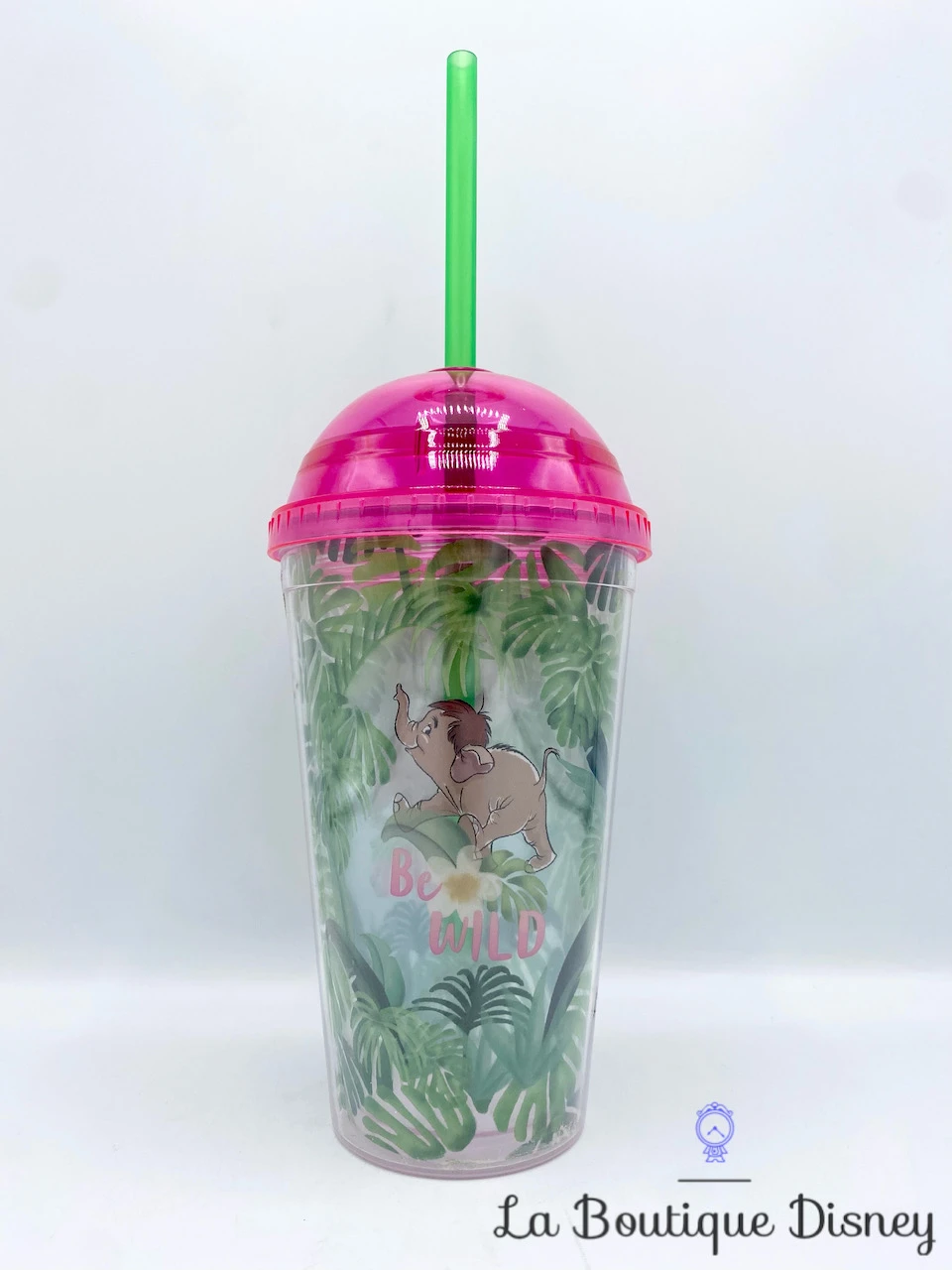 Gobelet Paille Junior Éléphant Le Livre De La Jungle Disney Verre Plastique Be Wild Vert Rose 1 Gobelet Paille Junior Éléphant Le Livre De La Jungle Disney Verre Plastique Be Wild Vert Rose