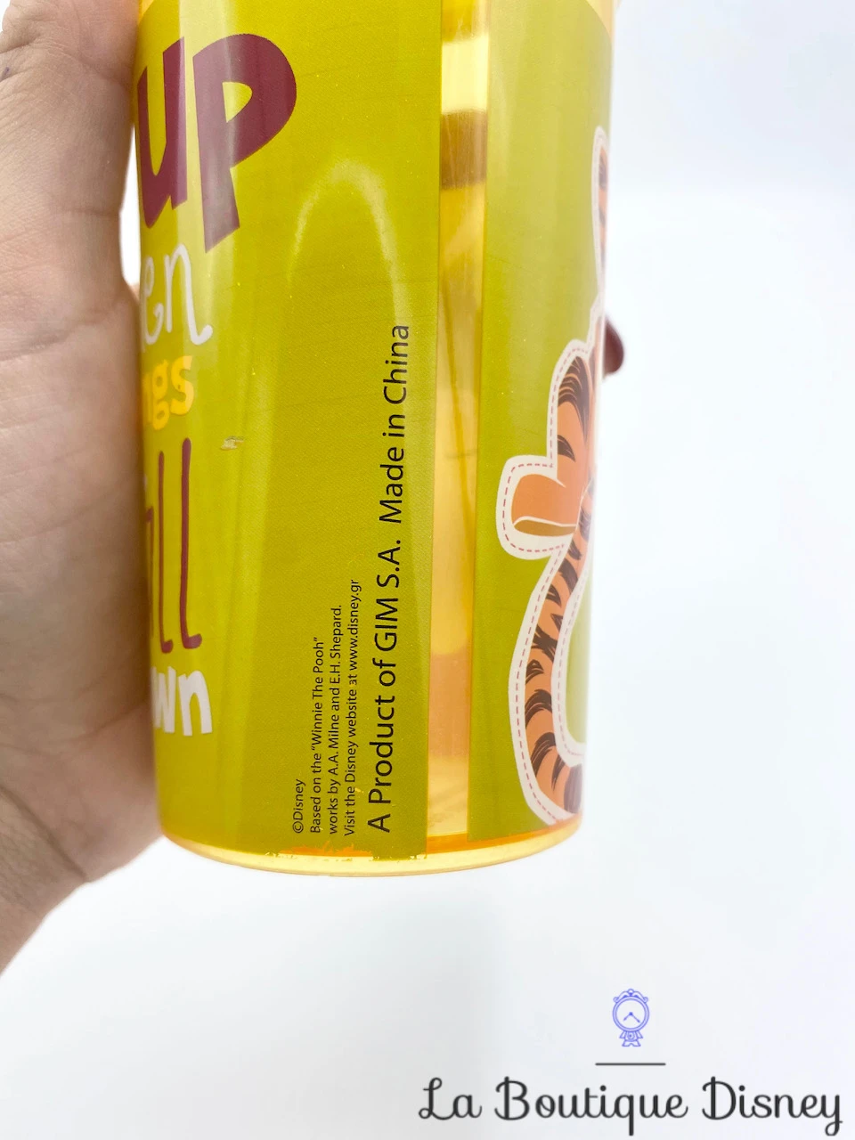 Gobelet Paille Winnie L'ourson Tigrou Disney Verre Plastique Vert Jaune Go Up When Things Fall Down 5 Gobelet Paille Winnie L'ourson Tigrou Disney Verre Plastique Vert Jaune Go Up When Things Fall Down – Image 5