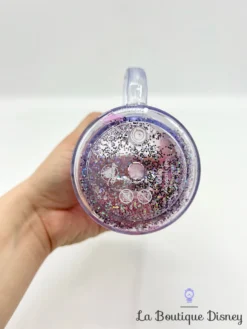 Tasse Plastique Princesses Disney Store 2018 Mug Rose Violet Eau Paillettes -Magasin De Décoration Disney gobelet plastique princesses disney parks 2018 verre eau tasse pailettes 7