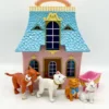 Ensemble De Jeu Figurines Les Aristochats Playset Disney Maison Transportable