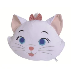 Disney Marie Le Chat Grand Coussin Tête Blanc 50 Cm
