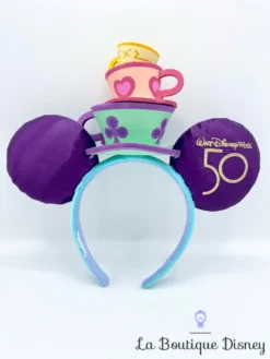 Serre Tête Oreilles Mickey Mouse The Main Attraction Série 3 Mad Tea Party Disney Store Ears Édition Limitée -Magasin De Décoration Disney oreilles ears mickey mouse mad tea party alice the main attraction disney store edition limitee serre tete 4
