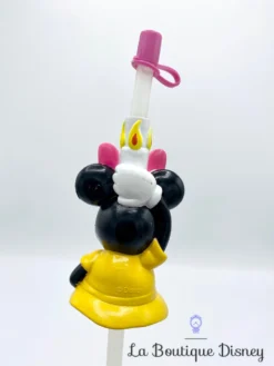 Paille Minnie Mouse Disney Plastique Relief 3D 35 Cm -Magasin De Décoration Disney paille minnie mouse disney plastique noeud rose 0
