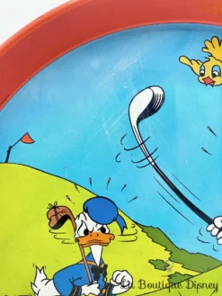 Plateau Donald Riri Fifi Loulou Walt Disney Productions Vintage Métal Rouge -Magasin De Décoration Disney plateau riri fifi loulou donald walt disney productions vintage rond metal 4
