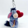 Porte Clés Bourriquet Coeur Disney Store Peluche Winnie L'ourson âne Bleu