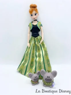 Poupée Chantante Anna La Reine Des Neiges Disney Store Poupée Musicale Robe Verte
