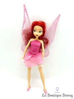 Poupée Roselia Disney Store Fairies La Fée Clochette Rose Ailes 28 Cm
