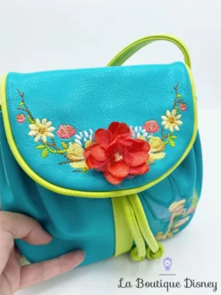 Sac à Main Fée Clochette Disney Store Peter Pan Bandoulière Bleu Vert Fleur -Magasin De Décoration Disney sac bandouliere fee clochette disney store jaune bleu peter pan fleurs ete sac a main 3