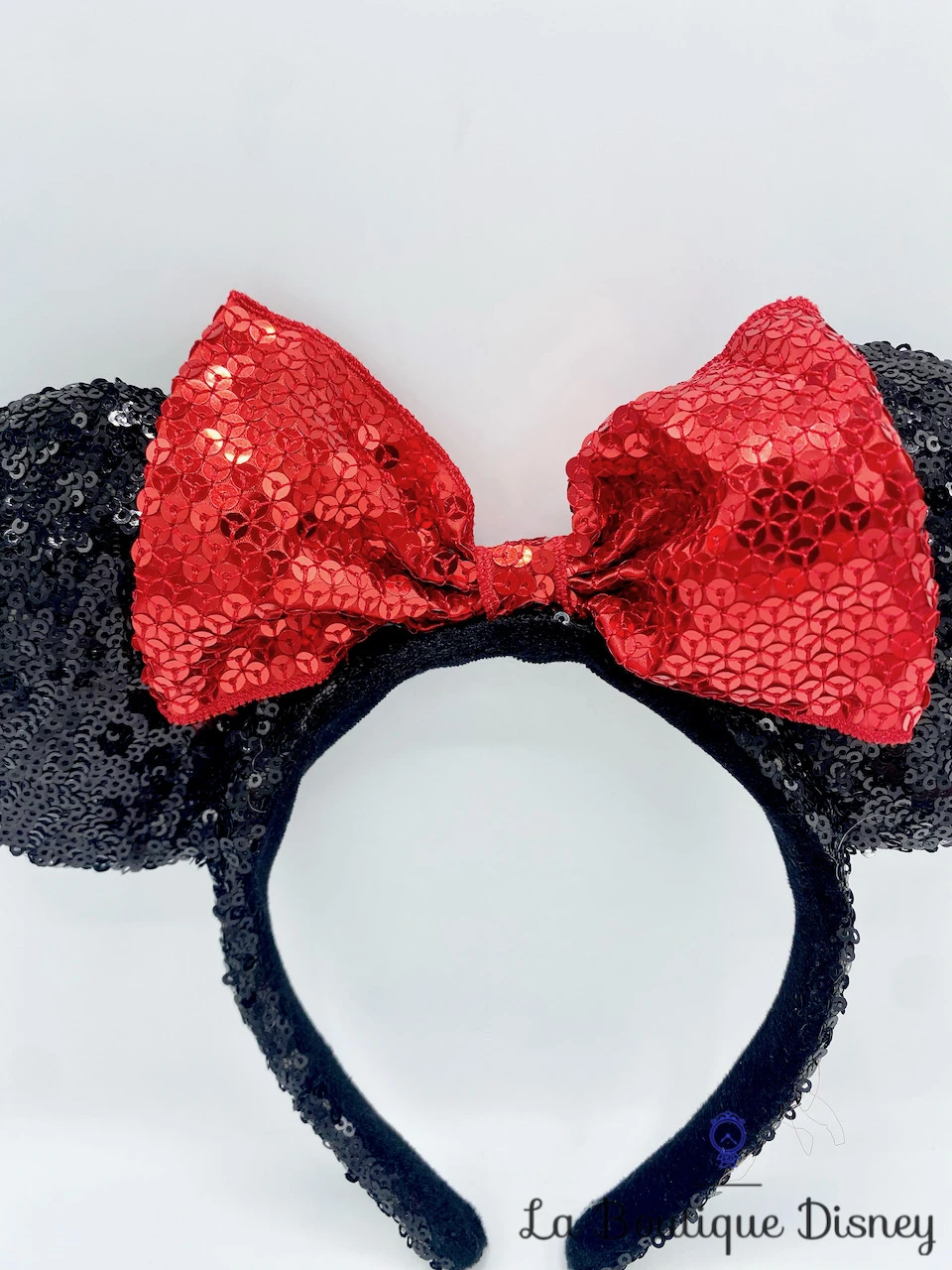 Serre Tête Oreilles Minnie Mouse Sequins Disney Parks Disneyland Ears Noir Noeud Rouge Classique Strass 3 Serre Tête Oreilles Minnie Mouse Sequins Disney Parks Disneyland Ears Noir Noeud Rouge Classique Strass – Image 3