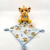Disney - Simba Le Lion - Peluche Avec Doudou Jaune Bleu Blanc 25 Cm