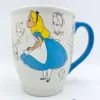 Tasse Alice Au Pays Des Merveilles Animé Disney Store 2015 Mug Classic Blanc Bleu Dessins