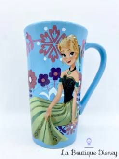 Tasse Anna La Reine Des Neiges Disney Store Mug Bleu Fleurs Haut -Magasin De Décoration Disney tasse anna la reine des neiges disney store mug fleurs bleu 2