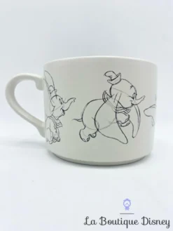 Tasse Dumbo Croquis Disney Store Mug Dessin Esquisse Gris