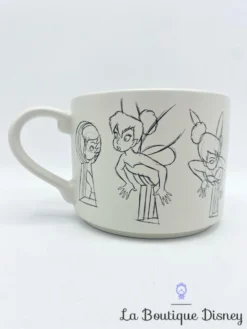 Tasse Fée Clochette Croquis Disney Store Mug Peter Pan Dessin Esquisse Vert