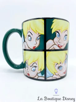 Tasse Fée Clochette Disney Mug Peter Pan Vert Humeur Visage XXL -Magasin De Décoration Disney tasse fee clochette carre verts disney mug xxl humeur 4