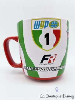 Tasse Francesco Bernoulli Cars 2 Disney Store Mug WGP Voiture Italie -Magasin De Décoration Disney tasse francesco bernouli cars 2 disney store mug rouge vert italie wgp course voiture 5