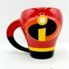 Tasse Indestructibles Disney Store 2014 Mug Logo Costume Rouge Relief 3D