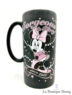 Tasse Minnie Mouse Gorgeous Flirty Disney Store Exclusive Mug Haut Noir Rose