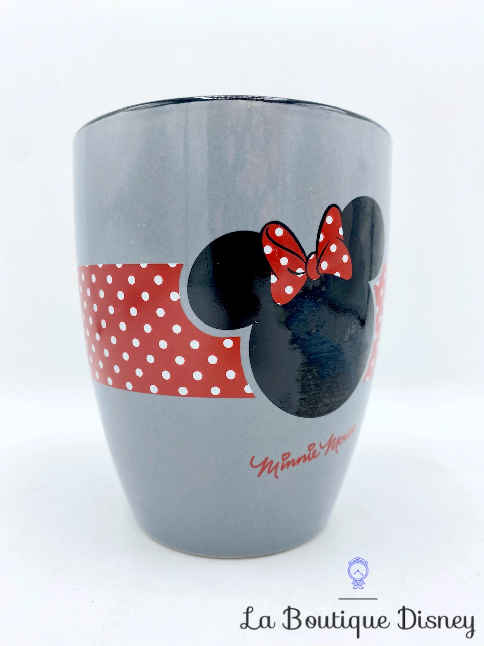 Tasse Minnie Mouse Pois Disney Mug Gris Rouge Noir 2 Tasse Minnie Mouse Pois Disney Mug Gris Rouge Noir – Image 2