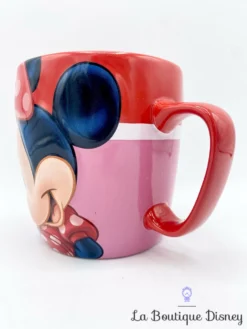 Tasse Minnie Mouse Disney Store Mug Rose Rouge Relief 3D -Magasin De Décoration Disney tasse minnie mouse rouge rose disney store mug portrait relief 3d 2