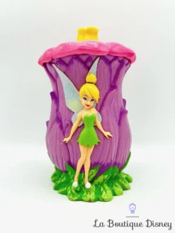 Tasse Plastique Fée Clochette Disney On Ice Mug Verre Violet Couvercle