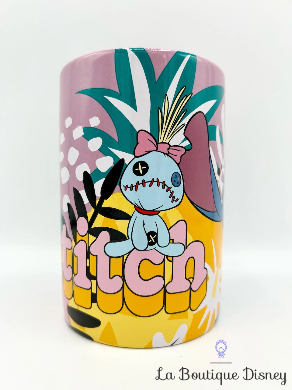 Tasse Stitch Souillon Disney Store Mug ShopDisney Lilo Et Stitch Bleu Violet Feuilles 2 Tasse Stitch Souillon Disney Store Mug ShopDisney Lilo Et Stitch Bleu Violet Feuilles – Image 2