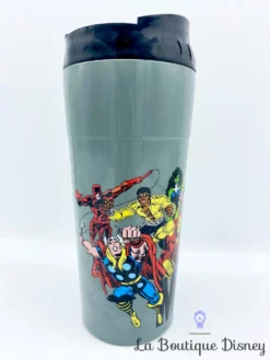 Thermos Super Héros Comics Marvel Disney Store Mug Voyage Gris 8 Thermos Super Héros Comics Marvel Disney Store Mug Voyage Gris -Magasin De Décoration Disney thermos marvel comics super heros disney store mug voyage gris noir 2