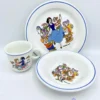 Ensemble Vaisselle Blanche Neige Et Les Sept Nains Disney Quadrifoglio Italy Assiette Tasse Vintage